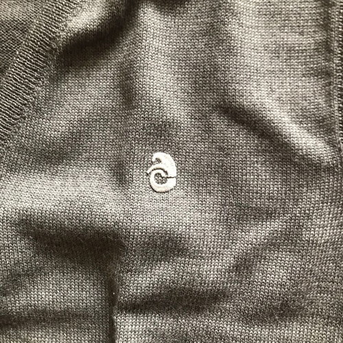 V sleeveless sweater Courrèges Homme Paris new, pure virgin wool, gray, XXL