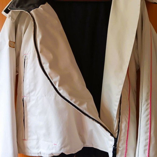 Puma sports jacket used, size S, beige with pink details