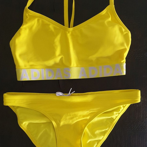 Adidas women's bikini swimsuit new, yellow, size S