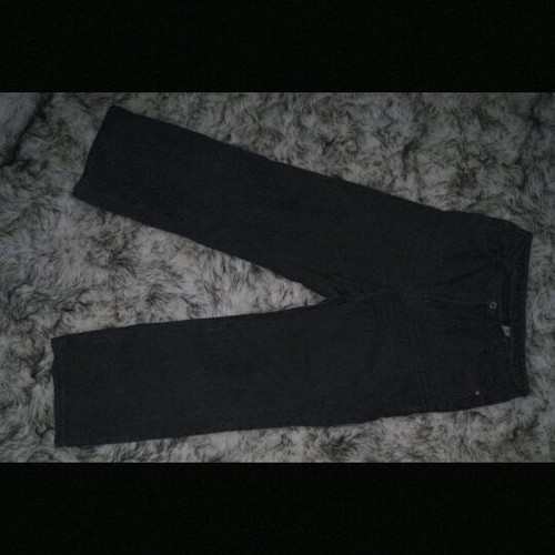 Zara jeans used, grey, size L/40, patched