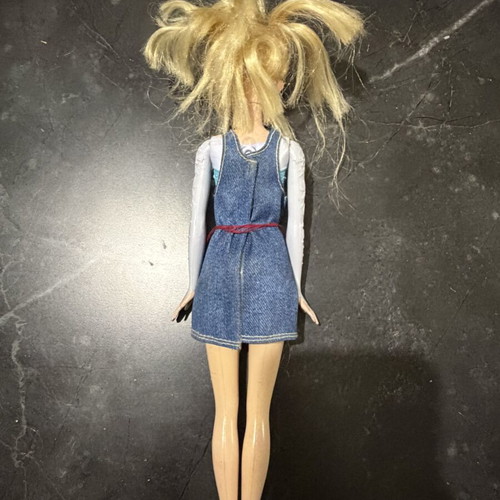 Disney Frozen Elsa doll refurbished with face paint and hair repair needed