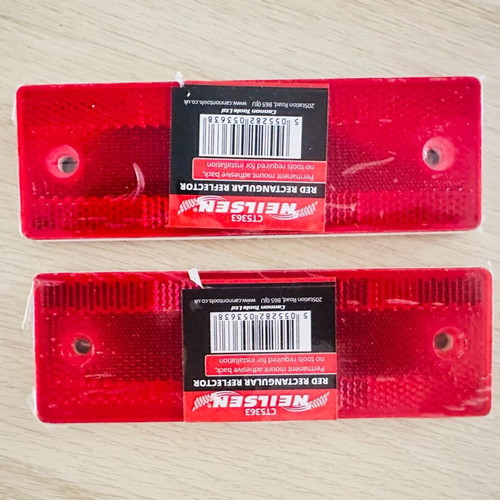 Reflectors with stickers for trailer luggage rack new unused