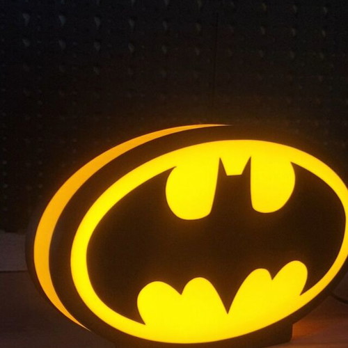 Batman Logo Lightbox new, decorative LED lamp