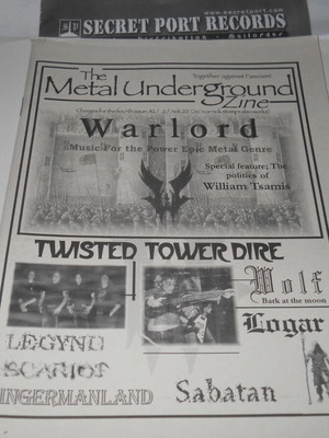 The Metal Underground Zine #4 mint, A5, 40 pages, 2001, English