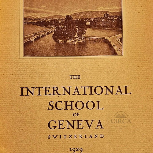 International School of Geneva 1929 brochure used