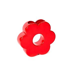 Βάζο "Λουλούδι" Κεραμικό Κόκκινο 5x20x18