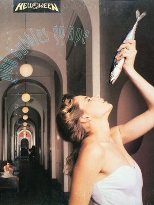 Helloween Pink Bubbles Go Ape βινύλιο μεταχειρισμένο, metal