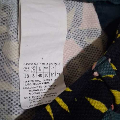 Weekend Max Mara pants used, colorful with pattern
