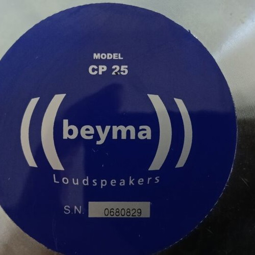 Beyma CP-25 4 pieces like new 8 ohm