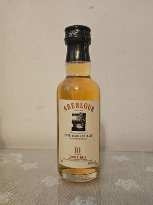 Aberlour 10yo whisky miniature new, sealed 50ml
