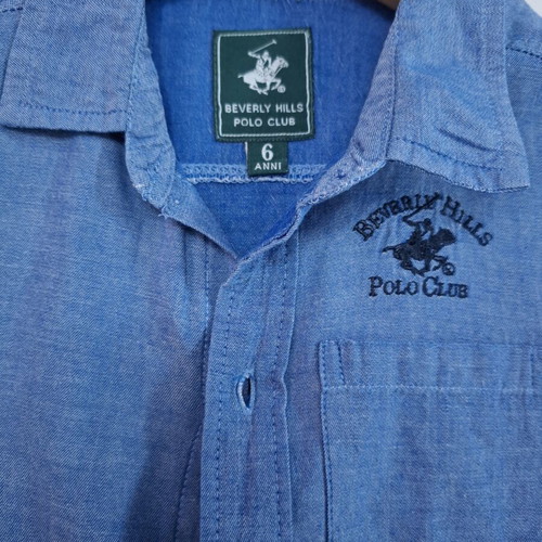 Beverly Hills Polo Club Boys' Shirt 6 Years Blue like new
