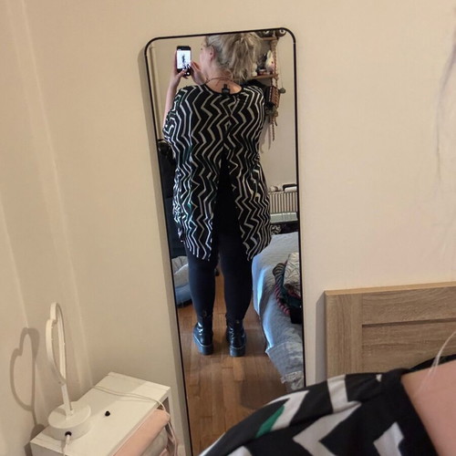 Ulla Popken blouse dress like new with unique back and opening