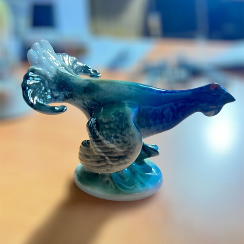 Collectible decorative bird pheasant porcelain GDA Limoges new