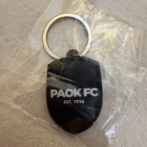 Paok Fc 1926 Keychain new, authentic double-sided