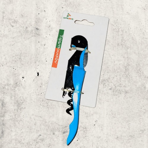 Spring blue waiter corkscrew 3-in-1 wine opener