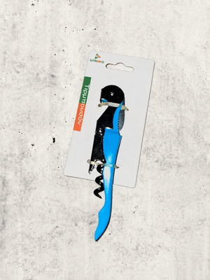 Spring blue waiter corkscrew 3-in-1 wine opener
