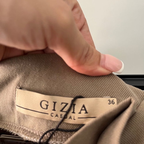 Gizia khaki midi skirt new in S & M