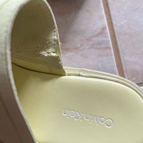 Calvin Klein flatforms like new, yellow, size 38