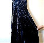  γυναικείο μακρύ φόρεμα με ζώνη