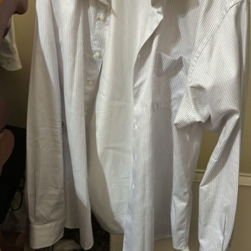 Portobellos XXL men's striped white shirt used