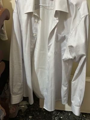 Portobellos XXL men's striped white shirt used