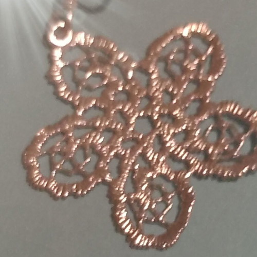 Silver 925 carved flower earrings, handmade