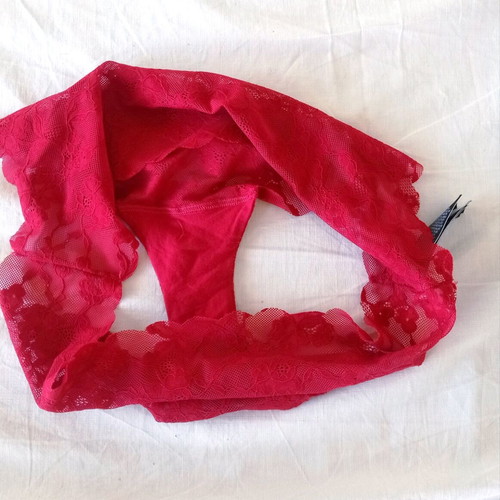 Marks and Spencer lace slip red XL new