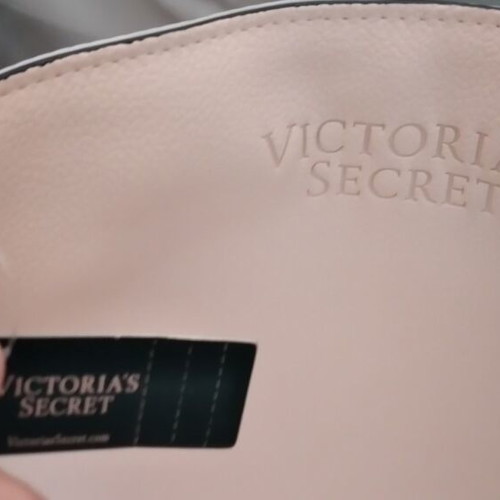 Victoria's Secret Daring Tote bag, light pink with grey handles