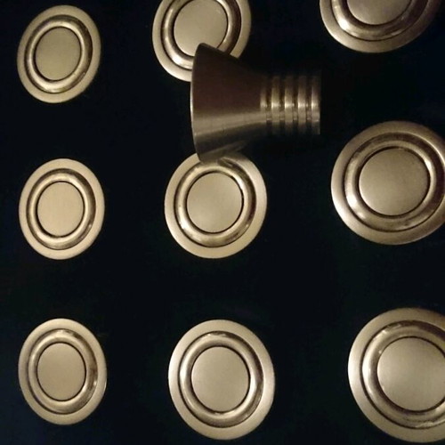Bronze matte solid door knobs, box pack of 25