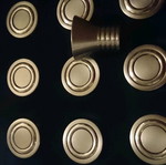 Bronze matte solid door knobs, box pack of 25