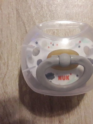 NUK rubber pacifier new, only tested
