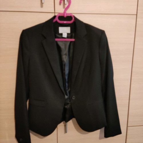 H&M women's jacket black like new, size 40