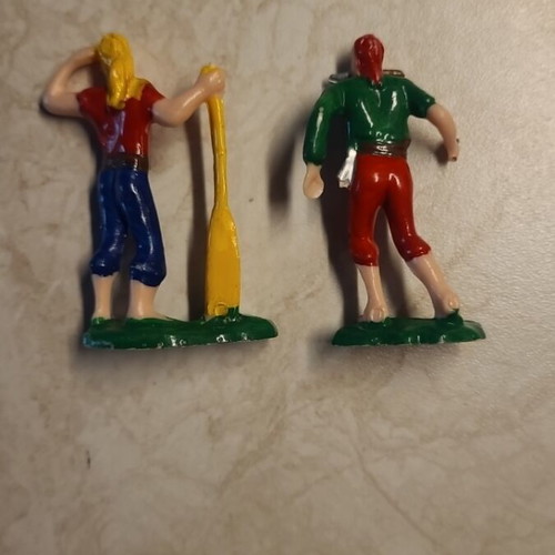 Vintage 1960s Plastic Handpainted Pirates Figures like new