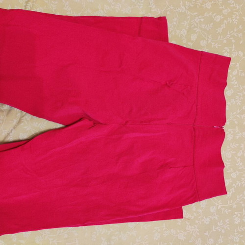 Pink leggings with buttons, size L