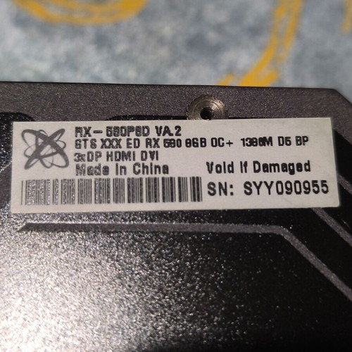 AMD RX 580 8GB σαν καινούργιο, gaming GPU με MX-6 πάστα