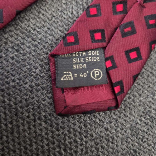 Ermenegildo Zegna tie like new, red silk, made in Italy