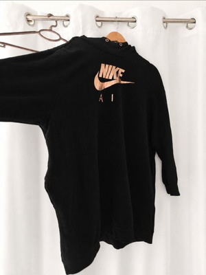 Nike plus size sweatshirt dress black, like new