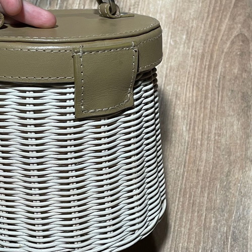Handbag basket used, beige
