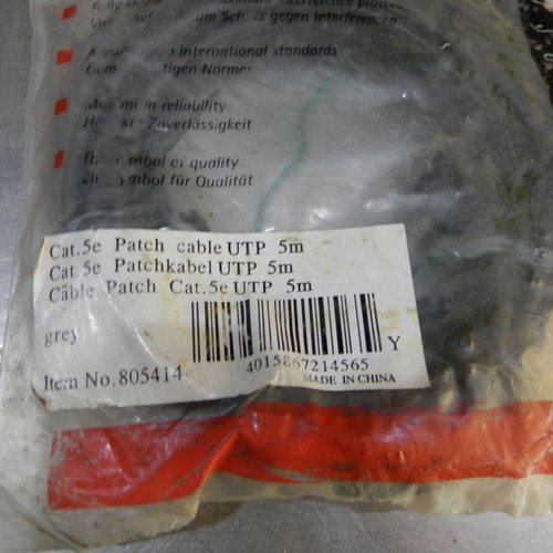 Patch cable UTP Cat. 5e 5m like new