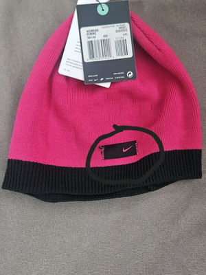 Nike σκουφάκι καινούριο μαύρο και ροζ