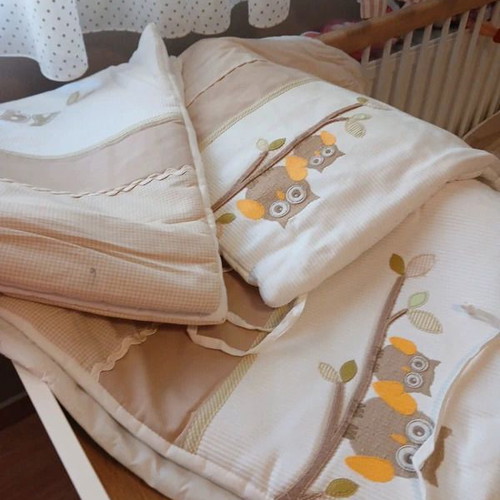 Cilek Convertible Baby Cot with Changing Table, 2 Mattresses & Baby Set like new