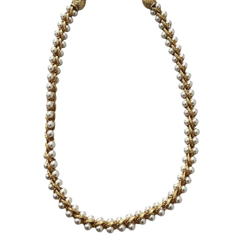 Κολιέ Pierre Balmain με πέρλες σαν καινούργιο, άσπρο και χρυσαφί