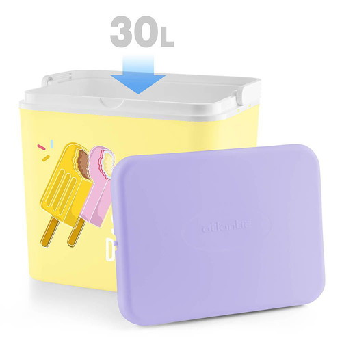 Atlantic 30L Passive Cooler Box New, Ice Cream Design