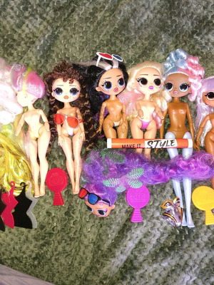 Lol OMG Fierce dolls and parts used