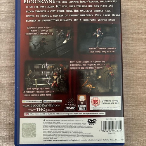 BloodRayne 2 PlayStation 2 used, English version