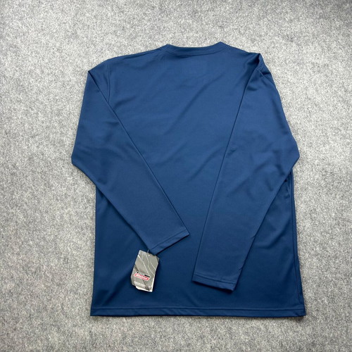 Dickies Cool & Dry UPF 20 Performance Long Sleeve Shirt, size L, blue