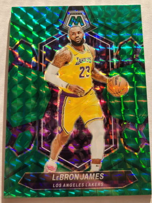 2023-24 Panini Mosaic LeBron James #92 Green Mosaic Prizm card like new