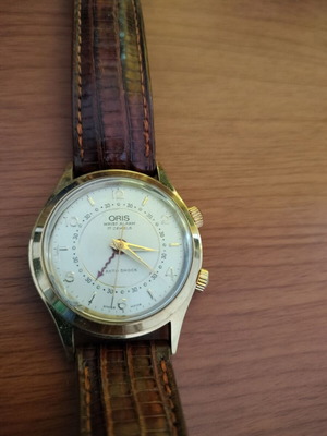 Oris Wrist Alarm vintage μηχανικό ρολόι Ref. 418-7307