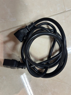 C19-C20 cable used, black 2.5 meters