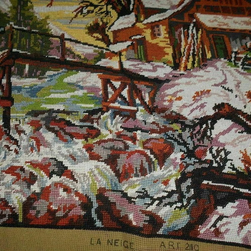 Embroidered picture To Chioni used